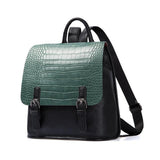 <bold>Fashion Backpack  <br>Vegan-Leather Fashion Backpack Green - strapsandbrass.com