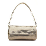 <bold>Crossbody / Shoulder Bag <br>Genuine-Leather Handbag Gold - strapsandbrass.com