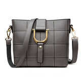 <bold>Tote  / Shoulder Bag <br>Genuine-Leather Handbag Gray - strapsandbrass.com