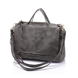 <bold>Messenger  / Crossbody Bag <br>Vegan-Leather Handbag Gray - strapsandbrass.com