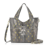<bold>Hobo  / Tote Bag <br>Genuine-Leather Handbag Gray - strapsandbrass.com