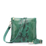 <bold>Messenger / Crossbody Bag <br>Genuine-Leather Handbag Green - strapsandbrass.com