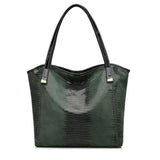 <bold>Tote / Crossbody Bag  <br>Genuine-Leather Handbag Green - strapsandbrass.com