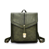 <bold>Fashion Backpack  <br>Vegan-Leather Fashion Backpack Green - strapsandbrass.com