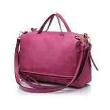 <bold>Messenger  / Crossbody Bag <br>Vegan-Leather Handbag Pink - strapsandbrass.com