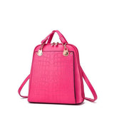 <bold>Fashion Backpack  <br>Vegan-Leather Fashion Backpack Pink - strapsandbrass.com