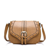 <bold>Messenger / Crossbody Bag  <br>Vegan-Leather Handbag Khaki - strapsandbrass.com