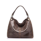 <bold>Hobo / Tote Bag  <br>Genuine-Leather Handbag Khaki - strapsandbrass.com
