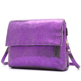 <bold>Crossbody  / Shoulder Bag <br>Genuine-Leather Handbag Purple - strapsandbrass.com
