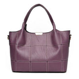 <bold>Tote | Shoulder Bag  <br>Vegan-Leather Handbag Purple - strapsandbrass.com