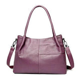 <bold>Tote / Crossbody Bag  <br>Vegan-Leather Handbag Purple - strapsandbrass.com