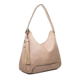 <bold>Hobo  / Tote  Bag  <br>Vegan-Leather Handbag LTaupe - strapsandbrass.com
