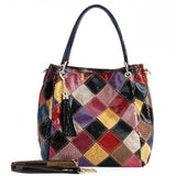 <bold>Hobo / Tote Bag <br>Genuine-Leather Handbag Multi - strapsandbrass.com