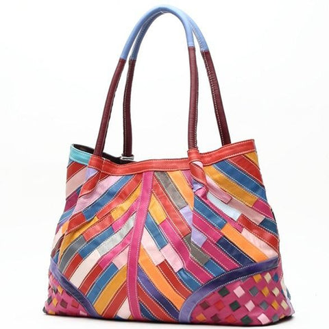 <bold>Top-Handle / Tote Bag <br>Genuine-Leather Handbag  - strapsandbrass.com