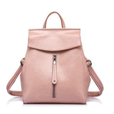 <bold>Fashion Backpack <br>Genuine-Leather Fashion Backpack Pink - strapsandbrass.com