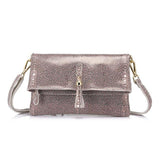 <bold>Crossbody / Shoulder Bag <br>Genuine-Leather Handbag Pink - strapsandbrass.com