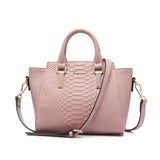 <bold>Messenger / Tote Bag <br>Genuine-Leather Handbag Pink - strapsandbrass.com
