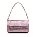 <bold>Crossbody / Shoulder Bag <br>Genuine-Leather Handbag Pink - strapsandbrass.com