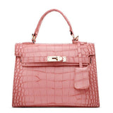 <bold>Top-Handle & Crossbody Bag <br>Vegan-Leather Handbag Pink - strapsandbrass.com
