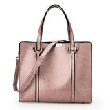 <bold>Tote / Crossbody Bag  <br>Vegan-Leather Handbag Pink - strapsandbrass.com