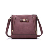<bold>Crossbody / Shoulder Bag <br>Vegan-Leather Handbag Purple - strapsandbrass.com