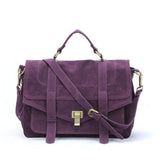 <bold>Messenger / Crossbody Bags <br>Vegan-Leather Handbag Purple - strapsandbrass.com