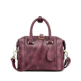 <bold>Top-Handle  / Crossbody Bag  <br>Vegan-Leather Handbag Purple - strapsandbrass.com