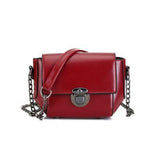 <bold>Crossbody / Shoulder Bag <br>Vegan-Leather Handbag Red - strapsandbrass.com