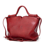 <bold>Tote / Shoulder Bag  <br>Vegan-Leather Handbag Red - strapsandbrass.com