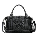 <bold>Tote  / Shoulder Bag <br>Genuine-Leather Handbag STYLE 2 - strapsandbrass.com