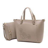 <bold>Tote & Crossbody Bag Set <br>Vegan-Leather Handbag Sand - strapsandbrass.com