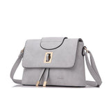 <bold>Messenger  / Shoulder Bag  <br>Vegan-Leather Handbag Silver - strapsandbrass.com