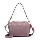 <bold>Crossbody / Shoulder Bag <br>Genuine-Leather Handbag Taro Purple - strapsandbrass.com
