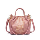 <bold>Bucket / Crossbody Bag <br>Genuine-Leather Handbag Yellow Pink - strapsandbrass.com