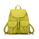 <bold>Fashion Backpack <br>Vegan-Leather Fashion Backpack Yellow - strapsandbrass.com