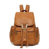 <bold>Fashion Backpack  <br>Vegan-Leather Fashion Backpack Yellow - strapsandbrass.com