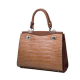 <bold>Top-Handle / Tote Bag  <br>Vegan-Leather Handbag Orange - strapsandbrass.com