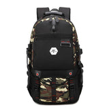Backpack USB Charging & Water Resistant <br> Oxford Backpack army green - strapsandbrass.com
