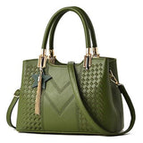 <bold>Top-Handle | Crossbody Bag  <br>Vegan-Leather Handbag army Green - strapsandbrass.com