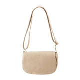 <bold>Crossbody / Shoulder Bag  <br>Vegan-Leather Handbag Beige - strapsandbrass.com