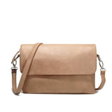 <bold>Messenger / Crossbody Bag <br>Vegan-Leather Handbag Beige - strapsandbrass.com