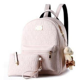 <bold>Youth Fashion Backpack  <br>Vegan-Leather Fashion Backpack Beige backpack - strapsandbrass.com