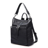<bold>Fashion Backpack <br>Vegan-Leather Fashion Backpack Black - strapsandbrass.com