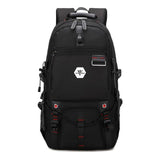 Backpack USB Charging & Water Resistant <br> Oxford Backpack black - strapsandbrass.com