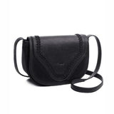 <bold>Shell  / Crossbody Bag  <br>Vegan-Leather Handbag Black - strapsandbrass.com