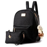 <bold>Youth Fashion Backpack  <br>Vegan-Leather Fashion Backpack Black backpack - strapsandbrass.com