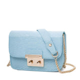 <bold>Crossbody / Shoulder Bag <br>Vegan-Leather Handbag Blue - strapsandbrass.com