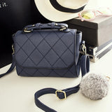 <bold>Tote / Crossbody Bag  <br>Vegan-Leather Handbag Blue - strapsandbrass.com