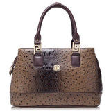 <bold>Top-Handle / Crossbody Bag <br>Vegan-Leather Handbag Brown - strapsandbrass.com