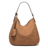 <bold>Hobo  / Tote Bag  <br>Vegan-Leather Handbag Brown - strapsandbrass.com